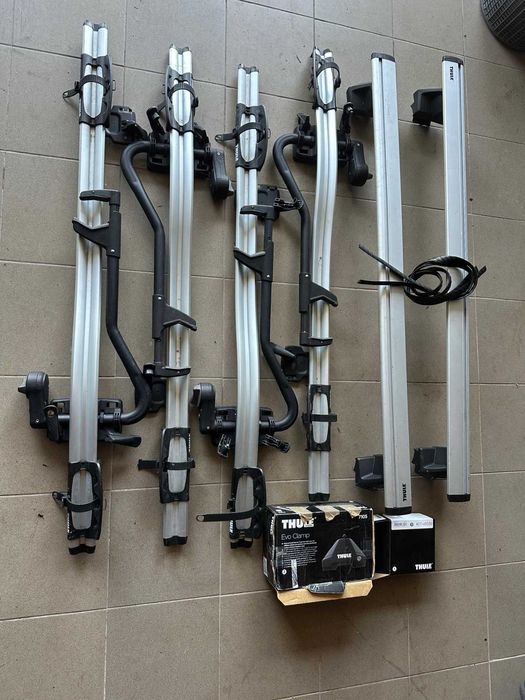 Thule WingBar 962 (135cm) + stopy Evo Clamp 7105 + Kit 145039
