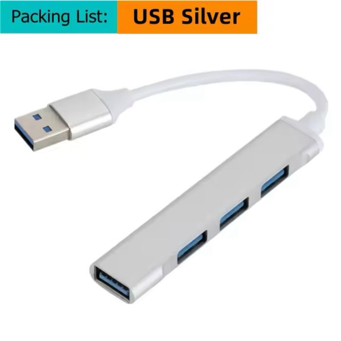 Кабель USB на type-C.  Хаб USB на 4 USB-A сплітер,перехідник,адаптер