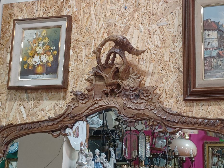 Credencia e espelho madeira maciça