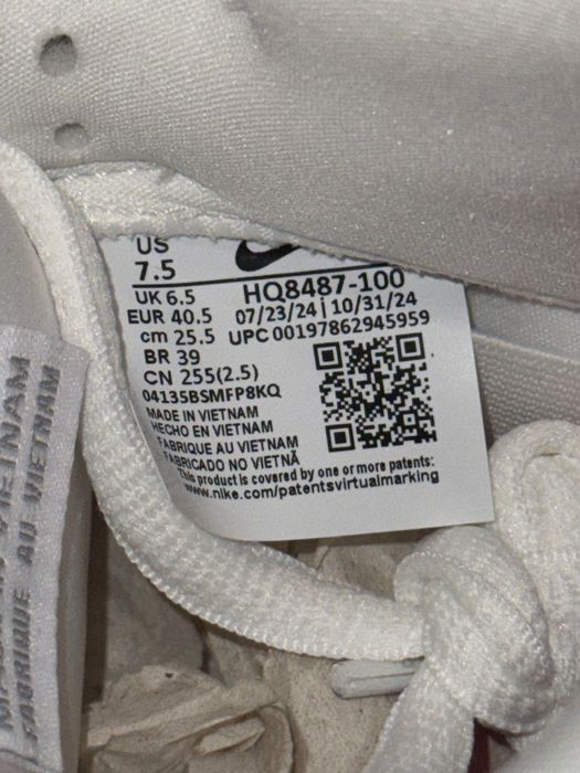 Nike Dunk Sb Low Pro Supreme White 7.5 40,5