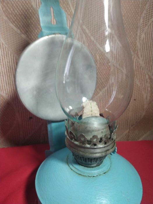 Керосиновая лампа. декупаж и металлическая советская + фитиль 1 метр.