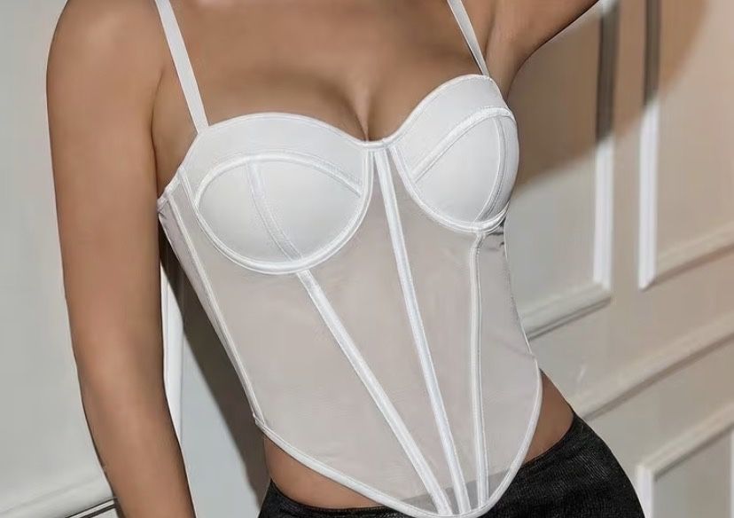 білий корсет жіночий