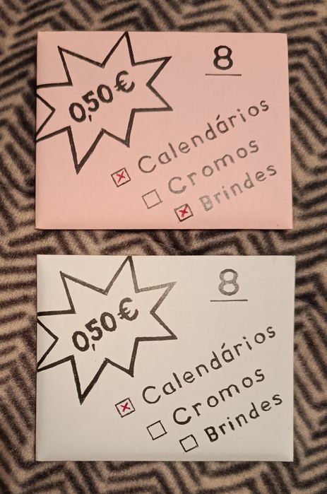 Lote de Saquetas Seladas de CALENDÁRIOS