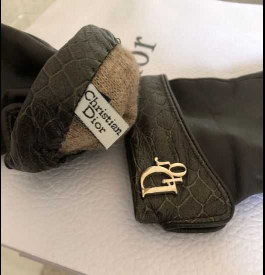 Luvas Lã Dior Pretas