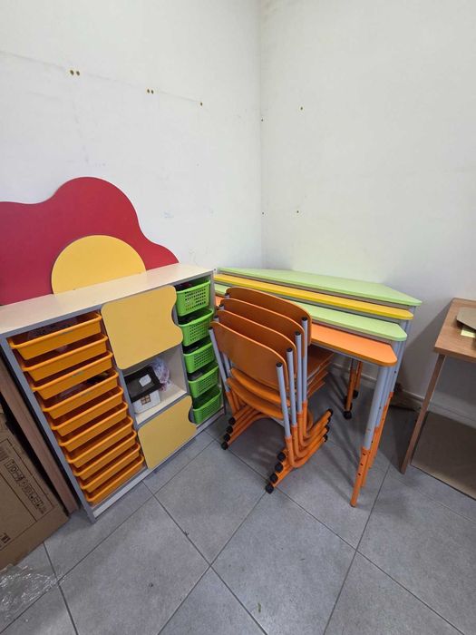 Кольорові меблі для дитячого гуртка, міні садочка, занять з дітьми.