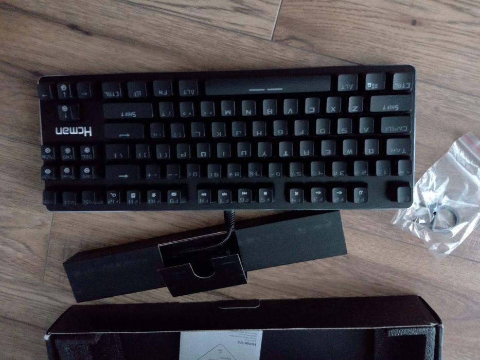 Hcman Klawiatura mechaniczna H02 QWERTY, gamingowa