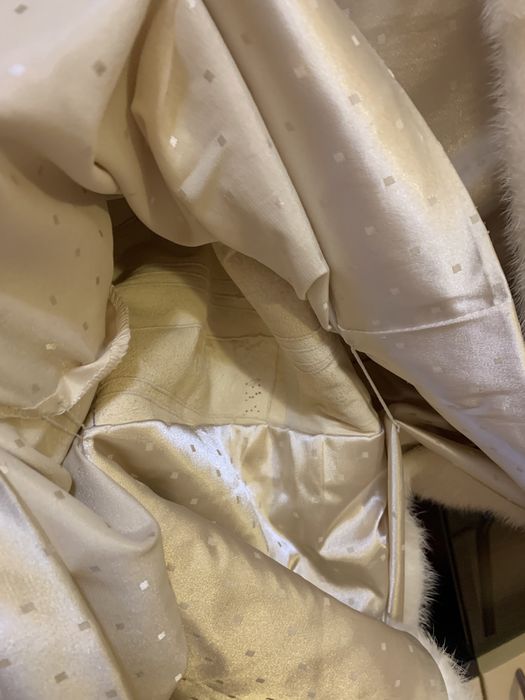 Шуба біла натуральне хутро норка