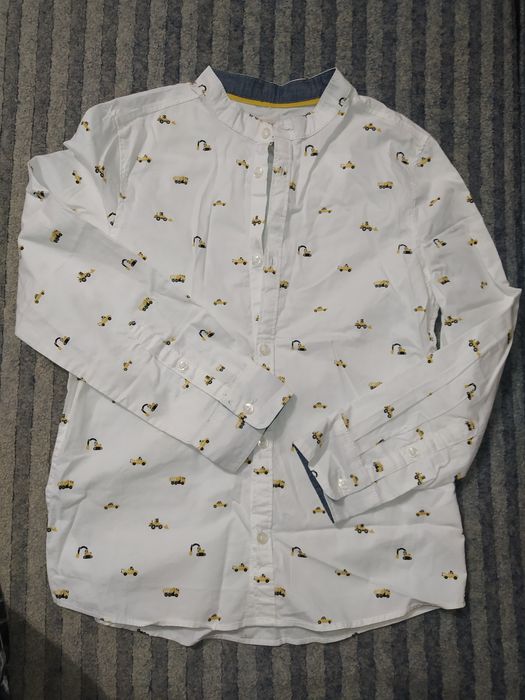 Футболка, майка рубашка для мальчика с машинками экскаватором h&m