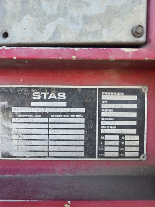 STAS SA33-6K 2001г самоскид- напівпричіп н/пр