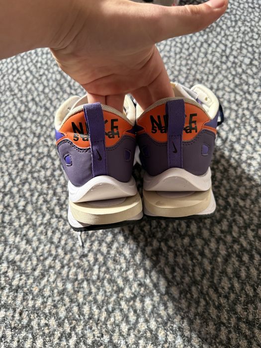 Кросівки Nike x Sacai VaporWaffle (Фіолетові-помаранчеві) 44