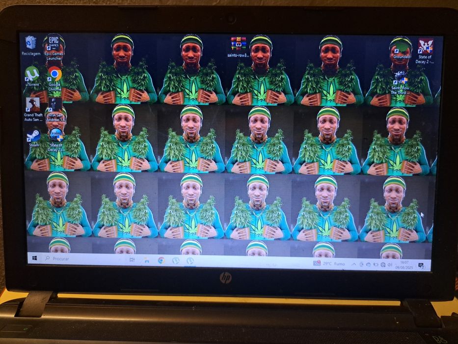 Pc gamy hp mais rato e teclado novo e carregador do pc bom