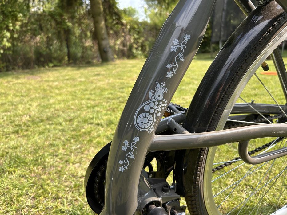 Rower miejski damski Lavida szary.