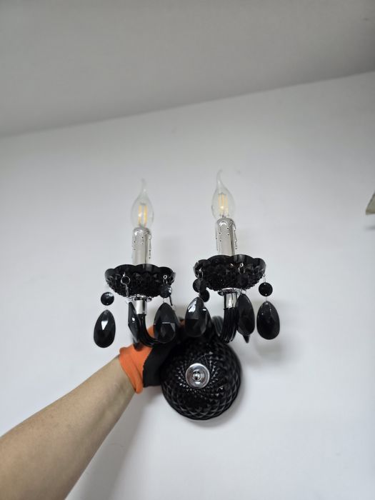 Kinkiety czarne piękne