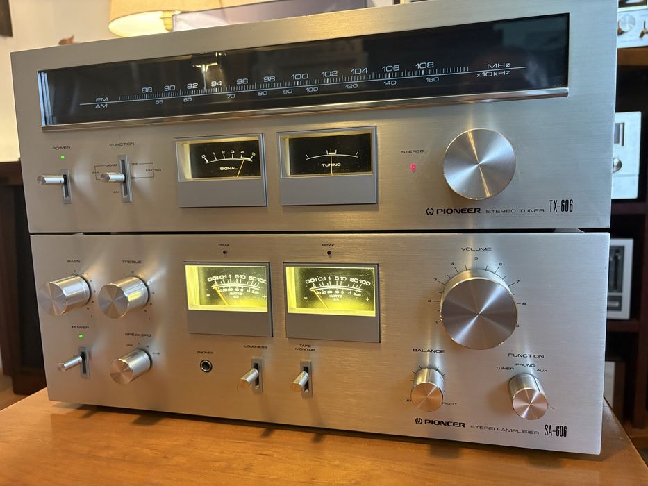 Amplificador e Rádio Pioneer SA-606 / TX-606