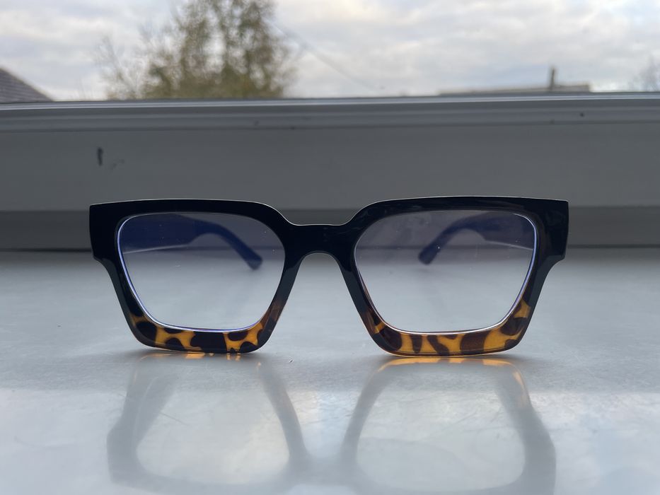 Okulary zerówki panterka