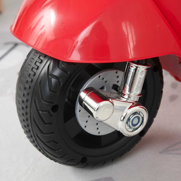 Mota Brincar Elétrica para Crianças, Vespa, Vermelho
