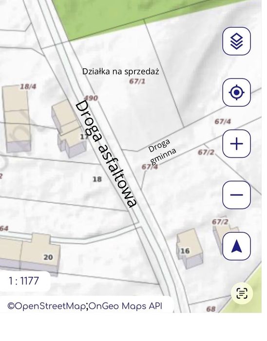Działka budowlana 1831 m² - Widok 2