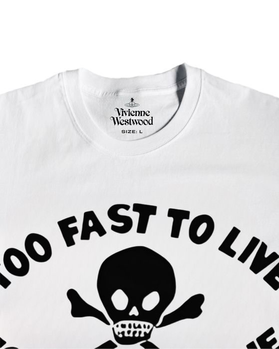 vivienne westwood Tシャツ　archive y2k Vivienne Westwood Too Fast To Live T-Shirt (opium, y2k, archive