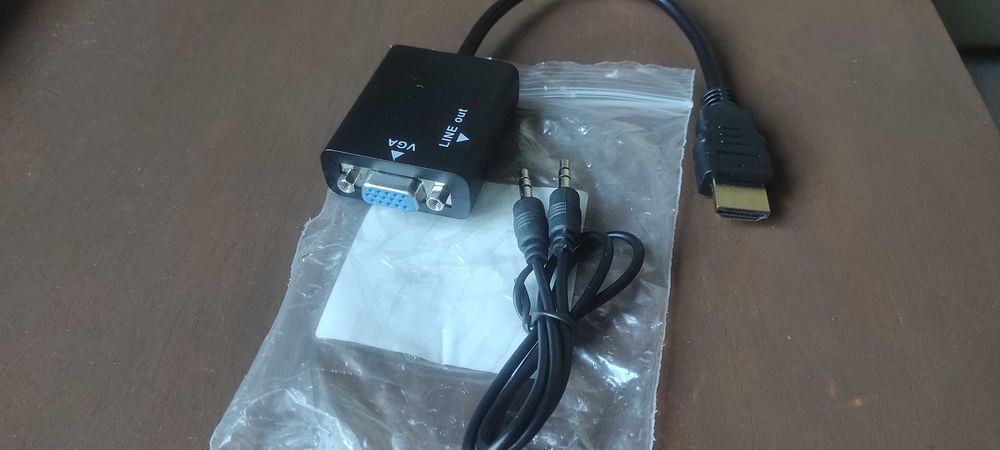 Конвертер адаптер HDMI to VGA + audia