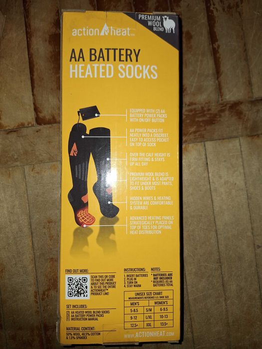 Шкарпетки з підігрівом Actionheat Heated Socks