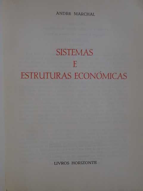 Sistemas e Estruturas Económicas de André Marchal