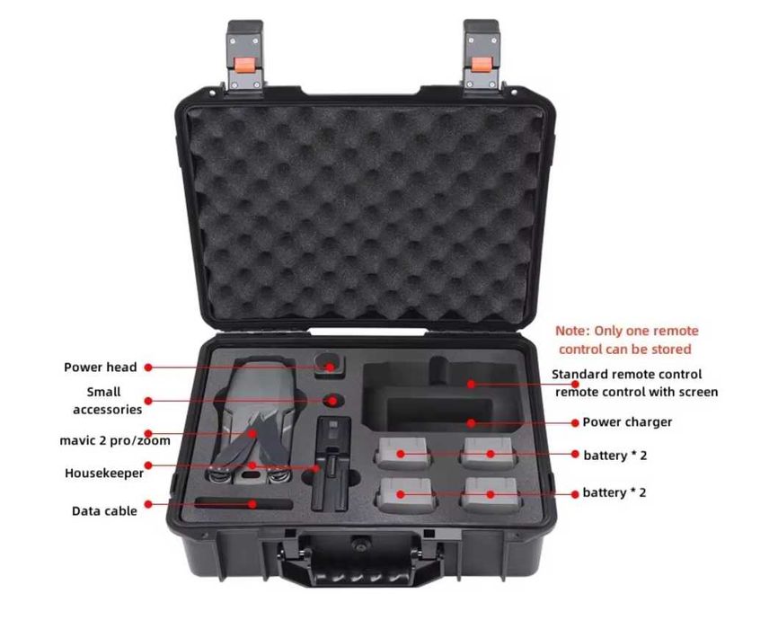 Walizka torba HARD dron DJI Mavic 2 Pro / Zoom wodoodporna NOWA PL 24h