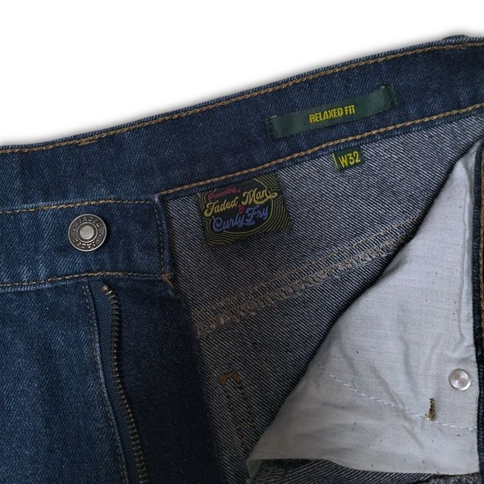 jaded london patchwork baggy jeans curly fry old collection