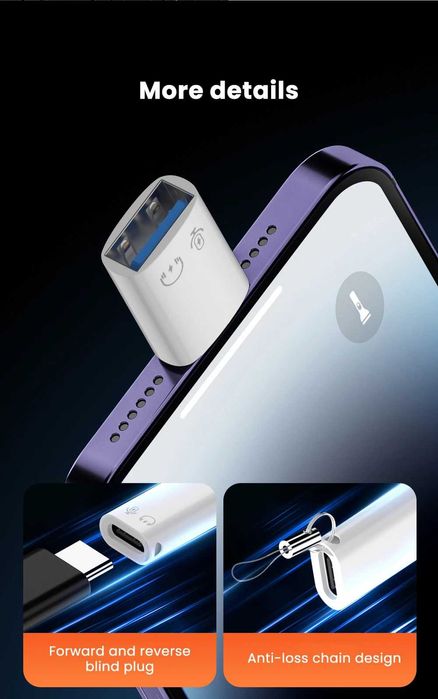 Перехідник Адаптер OTG USB 3.0 Lightning Apple Переходник Лайтинг