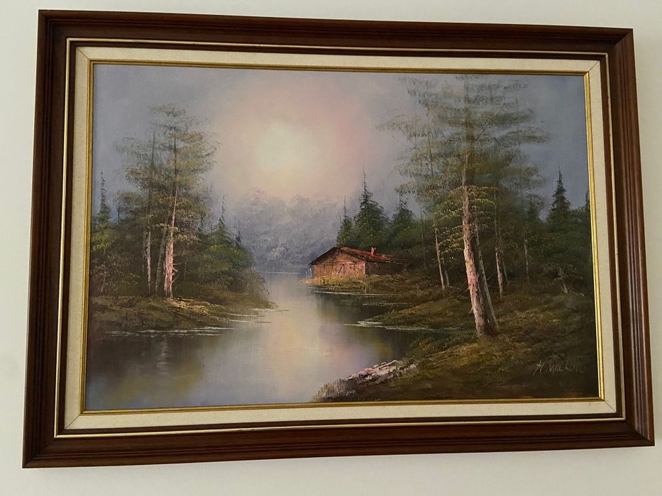 Quadro vintage - Paisagem Natureza