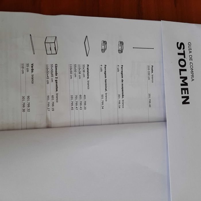 Vendo lotes de Componentes Móvel STOLMEN IKEA