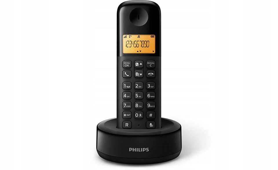 telefon bezprzewodowy philips d1601b/01 tryb głośnomówiący opis