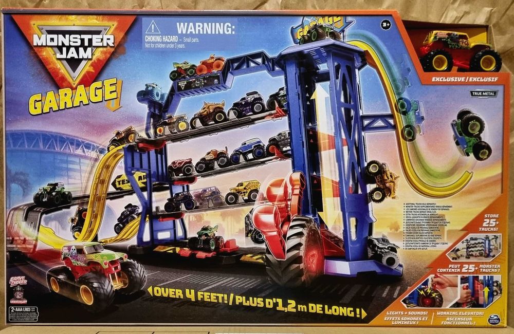Monster Jam: Гараж и трек для монстр-траков. Оригинал Spin Master
