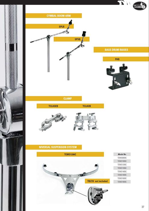 Clamp, multiclamp, klamra, uchwyt perkusyjny TAMBURO TCLASEB