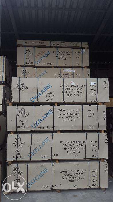 Водостійка ламінована фанера 6-30мм