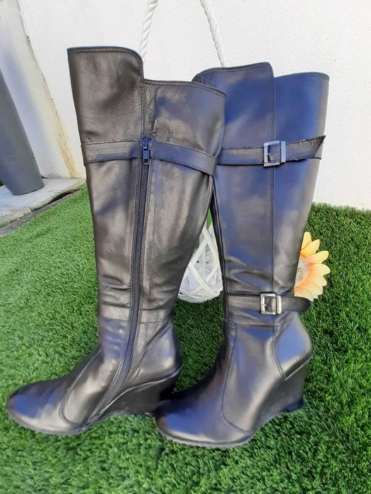 Botas de cano alto pretas, nº36