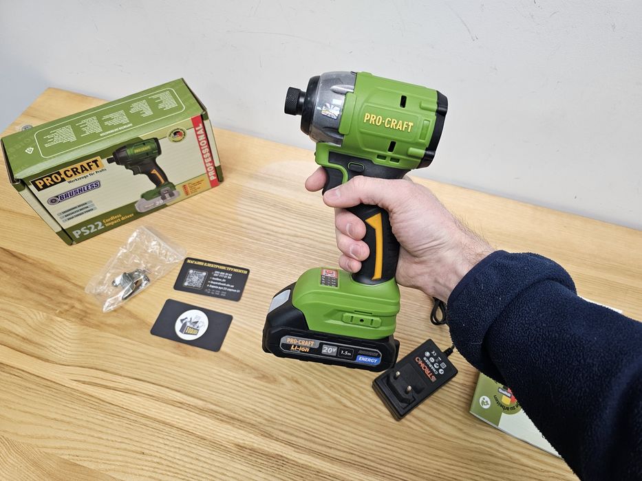 Импакт ProCraft PS22 +Акб+з.у Винтоверт Бесщеточный Гарантия 36мес