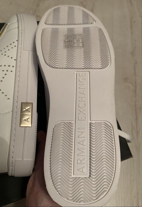 Sneakersy  skórzane Armani Exchange