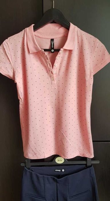 sinsay koszulka polo w serduszka S