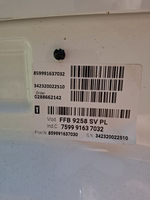 Pralka parowa Whirlpool FFB 9258 SV PL