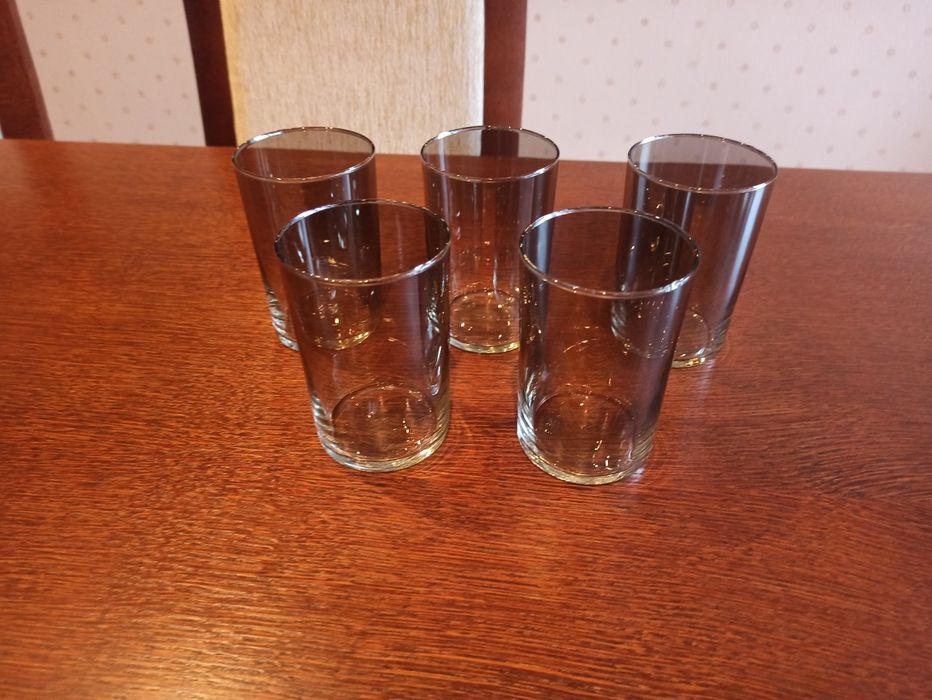 Kieliszki,szklanki z dymionego szkła