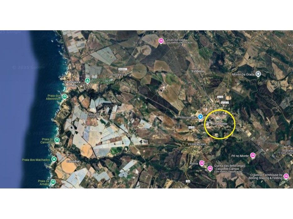 Quatro lotes para construção na Costa Vicentina