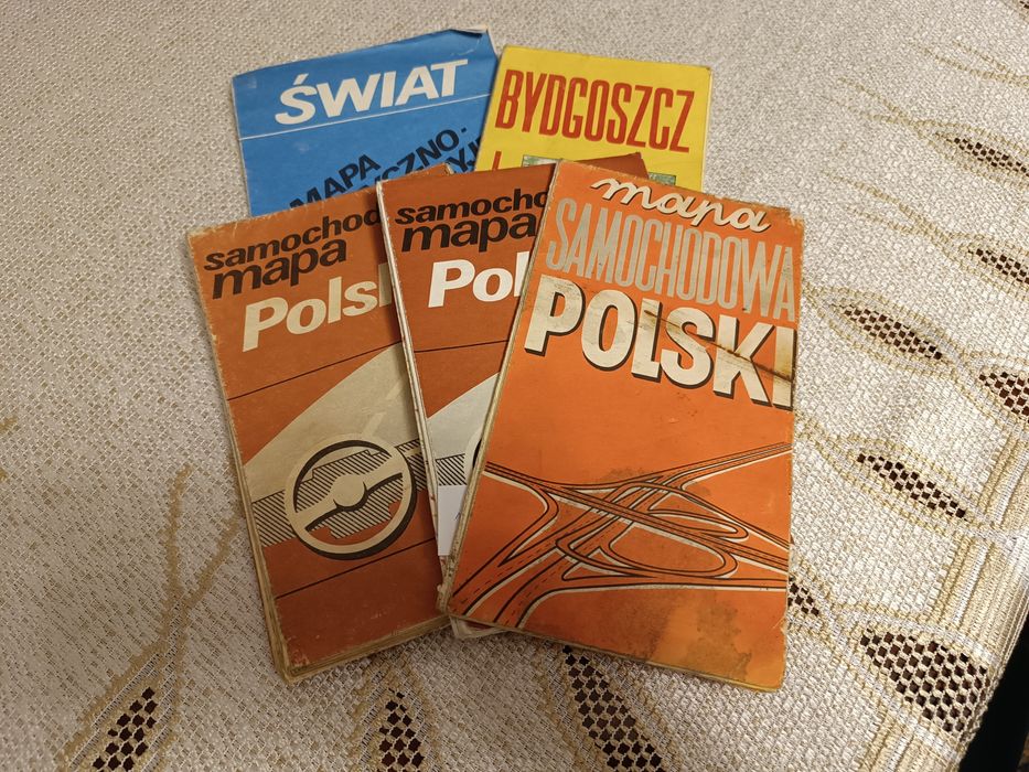 Stare mapy cena zbiorcza. 5x10 złotych.