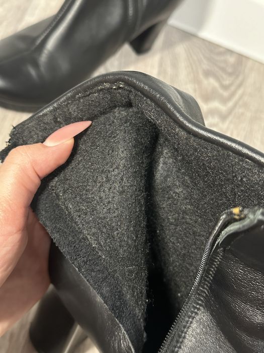 Продам кожаные полусапожки на каблучке.