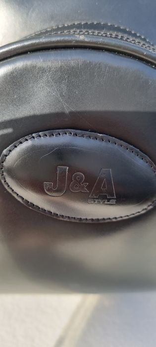 Mala preta em pele com alça64552631480195122