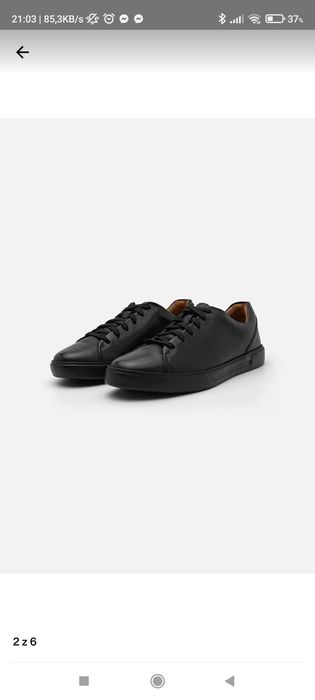 Buty Clarks czarne skórzane r43