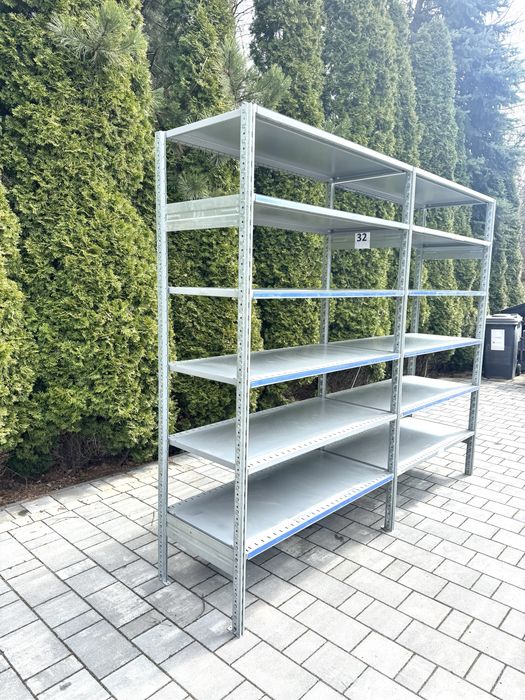 Regał półkowy przemysłowy magazynowy do hurtowni archiwum SSI Schaefer