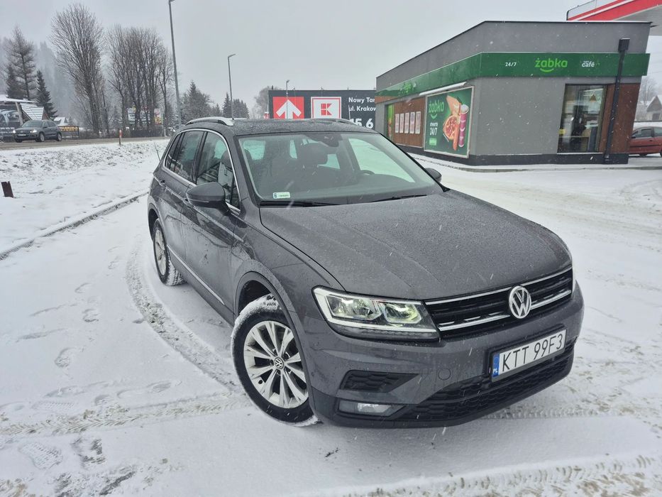 Volkswagen Tiguan Salon PL DSG 4x4 190KM Aktywny tempomat Asystenci Masaże ZAMIANA