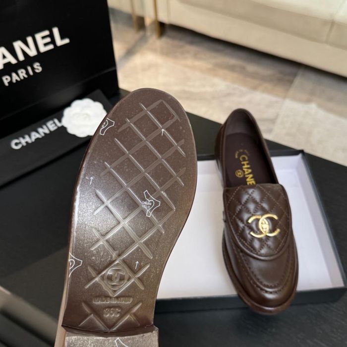 Mokasyny Chanel Brown Leather