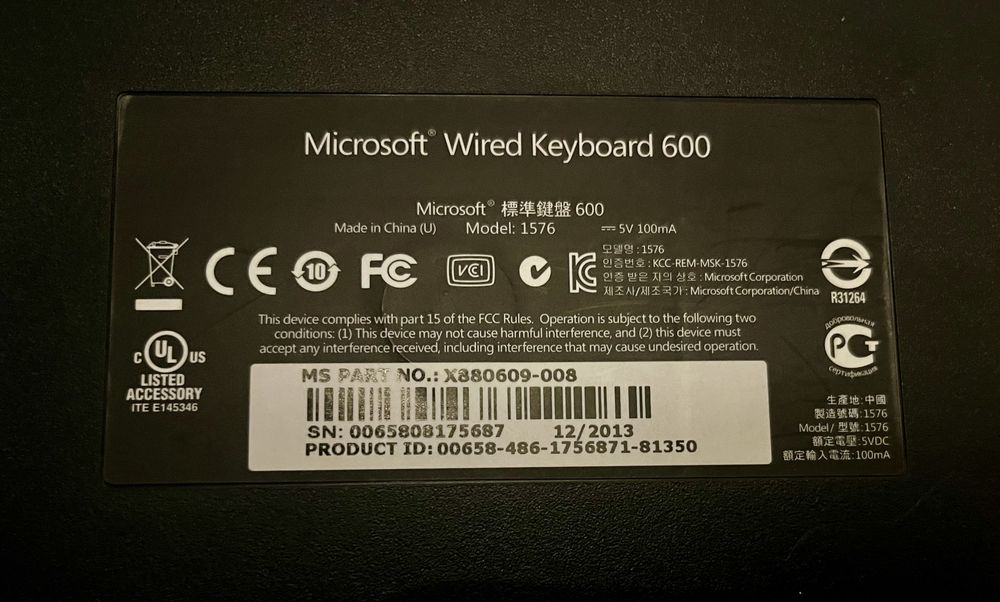Microsoft Keyboard as New64564038962179122