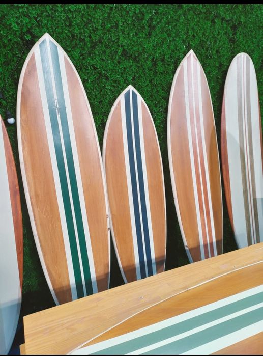 Prancha de surf de madeira para decoração